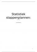 Stappenplannen voor  Statistiek 3