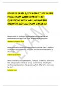  EDF6226 EXAM 1/EDF 6226 STUDY GUIDE FINAL EXAM WITH CORRECT 180+ QUESTIONS WITH WELL ANSWERED ANSWERS ACTUAL EXAM GRADE A+