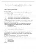 TEST BANK Wong s Essentials of Pediatric Nursing 11th Edition by Marilyn J. Hockenberry|CHAPTER 1-30|QUESTIONS AND ANSWERS