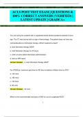 ACLS POST TEST EXAM | QUESTIONS &  100% CORRECT ANSWERS (VERIFIED) | LATEST UPDATE | GRADEA+ 