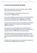 ACLS EXAM 1 WITH VERIFIED QUESTIONS AND ANSWERS Which is the recommended next step after a defibrillation attempt? - ANSWERResume CPR, starting with chest compressions Which of the following signs is a likely indicator of cardiac arrest in an  unresponsi