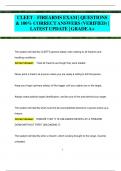 CLEET – FIREARMS EXAM | QUESTIONS  & 100% CORRECT ANSWERS (VERIFIED) | LATEST UPDATE | GRADEA+