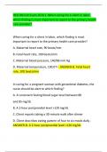 HESI RN Exit Exam 2024 1.When caring for a client in labor, which finding is most important to report to the primary health care provider?