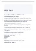 CPPA Test 1 - Answered