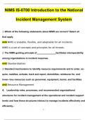 FEMA NIMS IS-0700 Introduction to the National Incident Management System