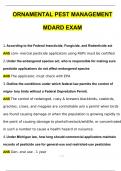 Ornamental Pest Management MDARD Exam Questions and Answers (2024 / 2025) (Verified Answers)