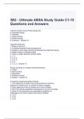 3B2 - Ultimate ABSA Study Guide C1-15 Questions and Answers- Graded A