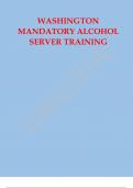 WASHINGTON MANDATORY ALCOHOL SERVER TRAINING
