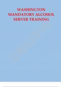 Washington Mandatory Alcohol Server Training 60 QUESTIONS AND ANSWERS. Server training Server training history of alcohol + wines & cocktails washington mandatory alcohol