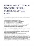 HESI RN NGN EXIT EXAM 2023 ELSEVIER QUESTIONS ACTUAL EXAM