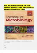 BOC MICROBIOLOGY 6TH EDITION GRADED A+|QUESTIONS AND CORRECT ANSWERS 2024|100% PASS