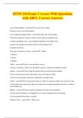 ISTM 210 Exam 3 Access With Questions with 100% Correct Answers