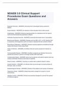 NDAEB 3.0 Clinical Support Procedures Exam Questions and Answers