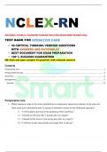 NCLEX-RN {NATIONAL COUNCIL LICENSURE EXAMINATION [FOR] REGISTERED NURSES (RN)} TEST BANK FOR OPERATIVE CARE