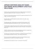 APPIAN CERTIFIED ANALYST EXAM - SOFTWARE DEVELOPMENT LIFECYCLE SDLC EXAM 