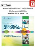 Test bank for medical assisting administrative clinical competencies mindtap course list 9th edition