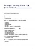 Portage Learning Chem 210 Biochem Module 5 questions with multiple correct answers