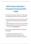 CNA Practice Questions – Prometric Answered 2024 Guide 