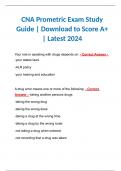 CNA Prometric Exam Study Guide | Download to Score A+ | Latest 2024
