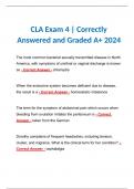 BUNDLE for CLA Practice Exam | Questions and Answers Graded A+ 2024