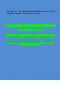 TEST BANK For Principles of Auditing and Other Assurance Services 22nd Edition by Ray Whittington, Kurt Pany| Complete Chapters| 100 % Verified