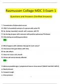 Rasmussen College MDC 3 Exam 2 Questions and Answers 2024 / 2025 | 100% Verified Answers (50 Qs & Ans)