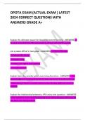 SFO FINAL EXAM LATEST 2024 ACTUAL  QUESTIONS WITH CORRECT ANSWERS GRADE A+ 