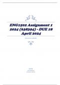 ENG1502 Assignment 1 2024 (638394) - DUE 18 April 2024