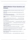 VADETS Module 5 Exam Questions and Answers- Graded A