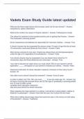 Vadets Exam Study Guide latest updated