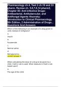 Pharmacology ch.4, Test 2 ch.19 and 33 pharm, Review ch. 5,6,7,8,14 pharm2, Chapter 05: Anti-infective Drugs: Antibacterial, Antitubercular, and Antifungal Agents Visovsky: Introduction to Clinical Pharmacology, 9th Edition, 2 Administration of Drugs... Q