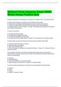 National Home Inspector Exam (NHIE) Whole House Practice Quiz