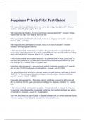 Jeppesen Private Pilot Test Guide 2024 with complete solutions