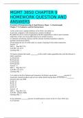 MGMT 3850 CHAPTER 9  HOMEWORK QUESTION AND  ANSWERS