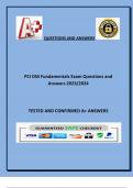 PCI DSS Fundamentals Exam Questions and Answers 20232024