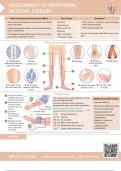 NCLEX CHEAT SHEET FOR ASSESSMENT OF PERIPHERAL ARTERIAL DISEASE 2024