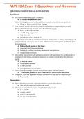 NUR 524 Exam 3 Questions and Answers|Graded A+