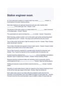 Station engineer exam 2024 questions and answers -graded a