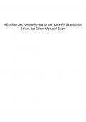 HESI Saunders Online Review for the Nclex-RN Examination 2 Year, 3rd Edition Module 4 Exam UPDATED 2024