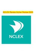 NCLEX Review Archer Review 2023