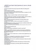 ASREB Exam Study Guide Questions & Answers Already Graded A+  A 3.45 acre lot sells for 50 cents per square foot. What is the selling price? $75,141 A blind ad refers to an ad that Gives no indication that the property is listed with a broker A borrower i