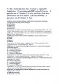 NAR L2 Exam Question Pool (Section A: Applicable Regulations - 10 questions out of 22 Section B: Storage - 1 question out of 3 Section C: Range and Safety Practices - 20 questions out of 55 Section D: Rocket Stability - 3 questions out of 8 Section E: Roc