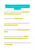 Oklahoma Life and Health State Exam Simulator3/4 Questions and Answers  Graded A+