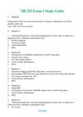 NR 325 (Latest 2024 / 2025) Exam 3 Study Guide  Questions & Answers with rationales 