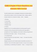 CAIB 4 Chapter 4 Exam Questions and Answers 100% Correct