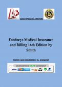 Fordneys Medical Insurance and Billing 16th Edition by Smith