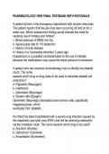 PHARMACOLOGY HESI FINAL TESTBANK WITH RATIONALE 	 A patient arrives in the emergency department with severe chest pain. The patient reports that the pain has been occurring off and on for a week now. Which assessment finding would indicate the need for ca