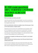 GRADED A ++ SC-900 exam questions 100% VERIFIED ANSWERS  2024/2025 ALREADY  PASSED