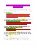 RNATIcapstoneproctoredcomprehensive assessment2019 B 1.A nurse is assessing a client who received 2 units of packed RBCs 48 hours ago.Whichofthefollowingfindingsshouldindicatetothe nursethatthetherapy hasbeeneffective? Hemoglobin14.9g/dl Thenurseshouldide