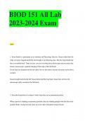 BIOD 151 All Lab 2023-2024 Exam